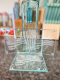 American Flag glass coasters