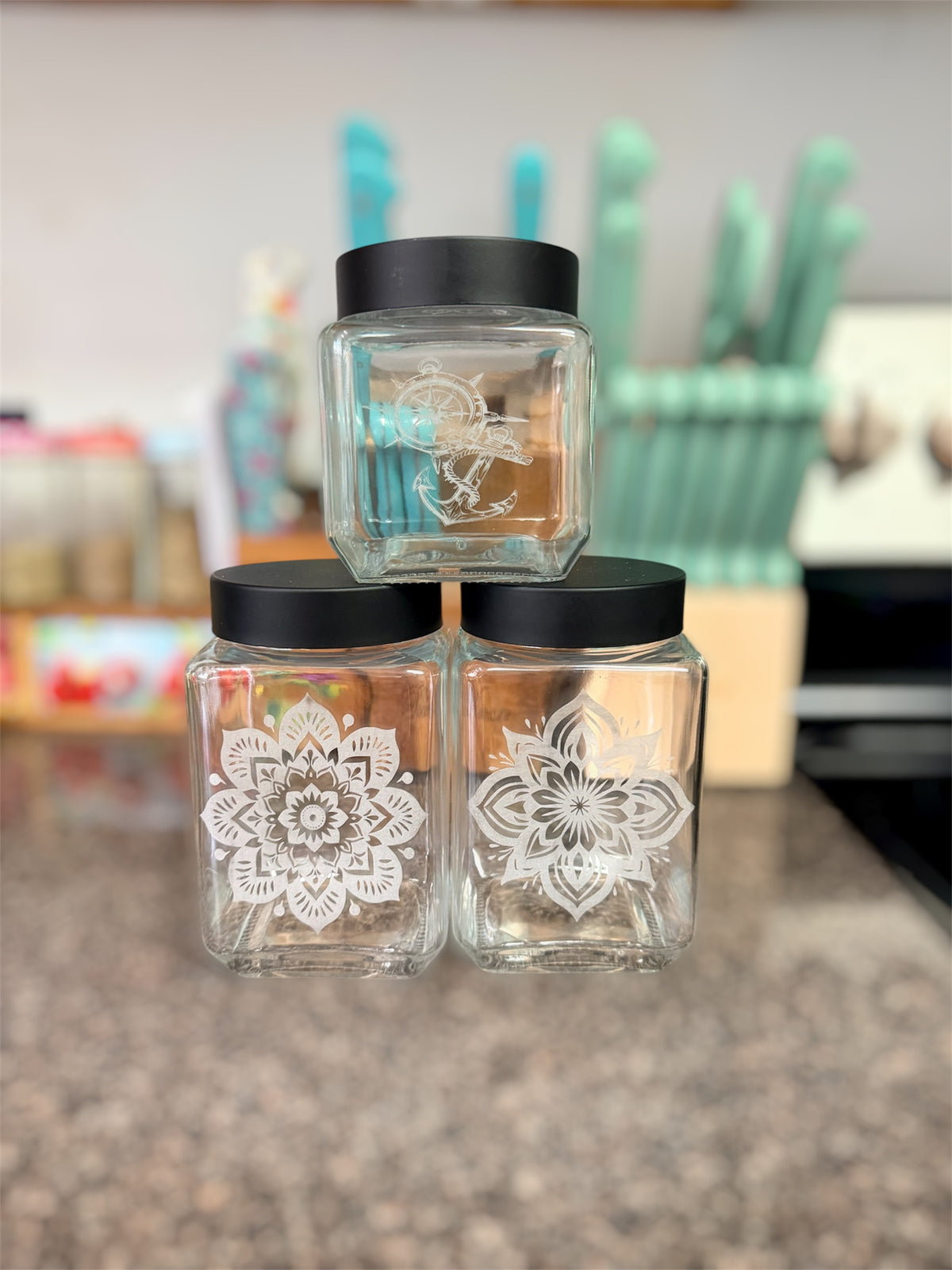 3 pack of countertop canisters