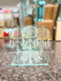 Dream catcher glass coasters