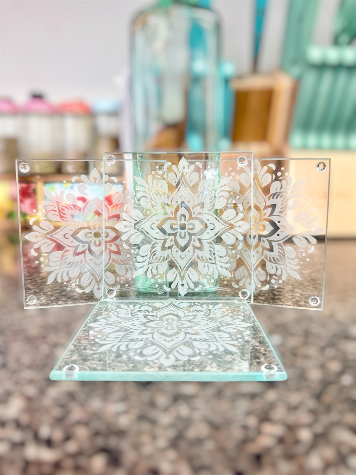 Mandela Matrix 2.0 glass coasters